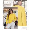 imageTACVASEN Womens Sherpa Lined Sweatshirts Casual Crewneck Cute Fleece Pullover Long Sleeve Thermal ShirtsYellow