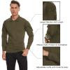imageTACVASEN Mens Tactical Shirt Long Sleeve Combat Shirt 14 Zip with Pockets Military Army Paintball Airsoft BreathableArmy Green