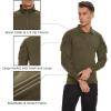 imageTACVASEN Mens Tactical Shirt Long Sleeve Combat Shirt 14 Zip with Pockets Military Army Paintball Airsoft BreathableArmy Green