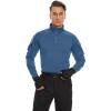 imageTACVASEN Mens Tactical Shirt Long Sleeve Combat Shirt 14 Zip with Pockets Military Army Paintball Airsoft BreathableBlue Grey