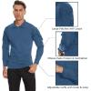 imageTACVASEN Mens Tactical Shirt Long Sleeve Combat Shirt 14 Zip with Pockets Military Army Paintball Airsoft BreathableBlue Grey