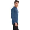 imageTACVASEN Mens Tactical Shirt Long Sleeve Combat Shirt 14 Zip with Pockets Military Army Paintball Airsoft BreathableBlue Grey