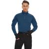 imageTACVASEN Mens Tactical Shirt Long Sleeve Combat Shirt 14 Zip with Pockets Military Army Paintball Airsoft BreathableDenim Blue