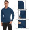imageTACVASEN Mens Tactical Shirt Long Sleeve Combat Shirt 14 Zip with Pockets Military Army Paintball Airsoft BreathableDenim Blue