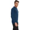 imageTACVASEN Mens Tactical Shirt Long Sleeve Combat Shirt 14 Zip with Pockets Military Army Paintball Airsoft BreathableDenim Blue