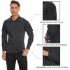 imageTACVASEN Mens Tactical Shirt Long Sleeve Combat Shirt 14 Zip with Pockets Military Army Paintball Airsoft BreathableGray