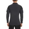 imageTACVASEN Mens Tactical Shirt Long Sleeve Combat Shirt 14 Zip with Pockets Military Army Paintball Airsoft BreathableGray