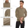 imageTACVASEN Mens Tactical Shirt Long Sleeve Combat Shirt 14 Zip with Pockets Military Army Paintball Airsoft BreathableKhaki