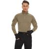 imageTACVASEN Mens Tactical Shirt Long Sleeve Combat Shirt 14 Zip with Pockets Military Army Paintball Airsoft BreathableKhaki