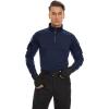 imageTACVASEN Mens Tactical Shirt Long Sleeve Combat Shirt 14 Zip with Pockets Military Army Paintball Airsoft BreathableNavy