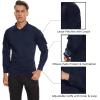 imageTACVASEN Mens Tactical Shirt Long Sleeve Combat Shirt 14 Zip with Pockets Military Army Paintball Airsoft BreathableNavy