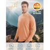 imageTACVASEN Mens Long Sleeve Athletic Shirts 14 Zip Sun Protection Rash Guard UPF 50 Outdoor Hiking Running TShirtsApricot