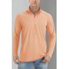 imageTACVASEN Mens Long Sleeve Athletic Shirts 14 Zip Sun Protection Rash Guard UPF 50 Outdoor Hiking Running TShirtsApricot