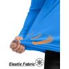 imageTACVASEN Mens Long Sleeve Athletic Shirts 14 Zip Sun Protection Rash Guard UPF 50 Outdoor Hiking Running TShirtsAzure