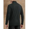imageTACVASEN Mens Long Sleeve Athletic Shirts 14 Zip Sun Protection Rash Guard UPF 50 Outdoor Hiking Running TShirtsBlack