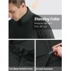 imageTACVASEN Mens Long Sleeve Athletic Shirts 14 Zip Sun Protection Rash Guard UPF 50 Outdoor Hiking Running TShirtsBlack