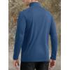 imageTACVASEN Mens Long Sleeve Athletic Shirts 14 Zip Sun Protection Rash Guard UPF 50 Outdoor Hiking Running TShirtsBlue Grey