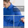 imageTACVASEN Mens Long Sleeve Athletic Shirts 14 Zip Sun Protection Rash Guard UPF 50 Outdoor Hiking Running TShirtsBright Blue