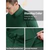 imageTACVASEN Mens Long Sleeve Athletic Shirts 14 Zip Sun Protection Rash Guard UPF 50 Outdoor Hiking Running TShirtsDark Green