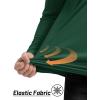 imageTACVASEN Mens Long Sleeve Athletic Shirts 14 Zip Sun Protection Rash Guard UPF 50 Outdoor Hiking Running TShirtsDark Green
