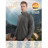 imageTACVASEN Mens Long Sleeve Athletic Shirts 14 Zip Sun Protection Rash Guard UPF 50 Outdoor Hiking Running TShirtsDark Grey