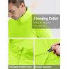 imageTACVASEN Mens Long Sleeve Athletic Shirts 14 Zip Sun Protection Rash Guard UPF 50 Outdoor Hiking Running TShirtsFluorescent Green