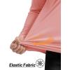 imageTACVASEN Mens Long Sleeve Athletic Shirts 14 Zip Sun Protection Rash Guard UPF 50 Outdoor Hiking Running TShirtsGrey Pink