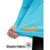 imageTACVASEN Mens Long Sleeve Athletic Shirts 14 Zip Sun Protection Rash Guard UPF 50 Outdoor Hiking Running TShirtsIce Blue