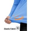 imageTACVASEN Mens Long Sleeve Athletic Shirts 14 Zip Sun Protection Rash Guard UPF 50 Outdoor Hiking Running TShirtsLight Blue