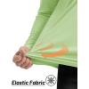 imageTACVASEN Mens Long Sleeve Athletic Shirts 14 Zip Sun Protection Rash Guard UPF 50 Outdoor Hiking Running TShirtsLight Green