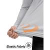 imageTACVASEN Mens Long Sleeve Athletic Shirts 14 Zip Sun Protection Rash Guard UPF 50 Outdoor Hiking Running TShirtsLight Grey