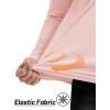 imageTACVASEN Mens Long Sleeve Athletic Shirts 14 Zip Sun Protection Rash Guard UPF 50 Outdoor Hiking Running TShirtsLight Pink