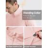 imageTACVASEN Mens Long Sleeve Athletic Shirts 14 Zip Sun Protection Rash Guard UPF 50 Outdoor Hiking Running TShirtsLight Pink