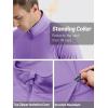 imageTACVASEN Mens Long Sleeve Athletic Shirts 14 Zip Sun Protection Rash Guard UPF 50 Outdoor Hiking Running TShirtsLight Purple