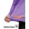 imageTACVASEN Mens Long Sleeve Athletic Shirts 14 Zip Sun Protection Rash Guard UPF 50 Outdoor Hiking Running TShirtsLight Purple