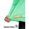 imageTACVASEN Mens Long Sleeve Athletic Shirts 14 Zip Sun Protection Rash Guard UPF 50 Outdoor Hiking Running TShirtsMint Green