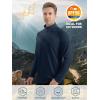 imageTACVASEN Mens Long Sleeve Athletic Shirts 14 Zip Sun Protection Rash Guard UPF 50 Outdoor Hiking Running TShirtsNavy