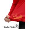 imageTACVASEN Mens Long Sleeve Athletic Shirts 14 Zip Sun Protection Rash Guard UPF 50 Outdoor Hiking Running TShirtsTomato Red