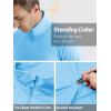 imageTACVASEN Mens Long Sleeve Athletic Shirts 14 Zip Sun Protection Rash Guard UPF 50 Outdoor Hiking Running TShirtsWaterfall Blue