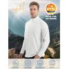 imageTACVASEN Mens Long Sleeve Athletic Shirts 14 Zip Sun Protection Rash Guard UPF 50 Outdoor Hiking Running TShirtsWhite