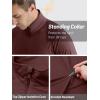 imageTACVASEN Mens Long Sleeve Athletic Shirts 14 Zip Sun Protection Rash Guard UPF 50 Outdoor Hiking Running TShirtsWine Red