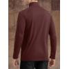 imageTACVASEN Mens Long Sleeve Athletic Shirts 14 Zip Sun Protection Rash Guard UPF 50 Outdoor Hiking Running TShirtsWine Red