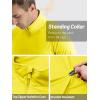 imageTACVASEN Mens Long Sleeve Athletic Shirts 14 Zip Sun Protection Rash Guard UPF 50 Outdoor Hiking Running TShirtsYellow