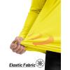 imageTACVASEN Mens Long Sleeve Athletic Shirts 14 Zip Sun Protection Rash Guard UPF 50 Outdoor Hiking Running TShirtsYellow