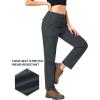 imageTACVASEN Womens Hiking Cargo Pants Lightweight Water Resistant Quick Dry Outdoor Work Mountain Trouser Zipper PocketsDarkgrey