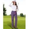 imageTACVASEN Womens Hiking Cargo Pants Lightweight Water Resistant Quick Dry Outdoor Work Mountain Trouser Zipper PocketsDarkpurple