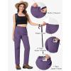 imageTACVASEN Womens Hiking Cargo Pants Lightweight Water Resistant Quick Dry Outdoor Work Mountain Trouser Zipper PocketsDarkpurple