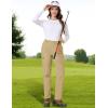 imageTACVASEN Womens Hiking Cargo Pants Lightweight Water Resistant Quick Dry Outdoor Work Mountain Trouser Zipper PocketsKhaki