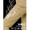 imageTACVASEN Womens Hiking Cargo Pants Lightweight Water Resistant Quick Dry Outdoor Work Mountain Trouser Zipper PocketsKhaki