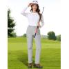 imageTACVASEN Womens Hiking Cargo Pants Lightweight Water Resistant Quick Dry Outdoor Work Mountain Trouser Zipper PocketsLightgrey